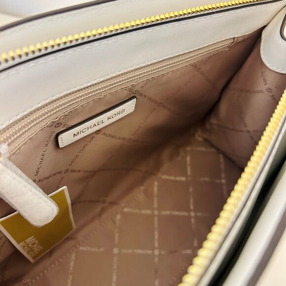 Michael Kors Purse Sheila Medium Ombré Signature Logo Satchel Rainbow - Picture 6 of 9